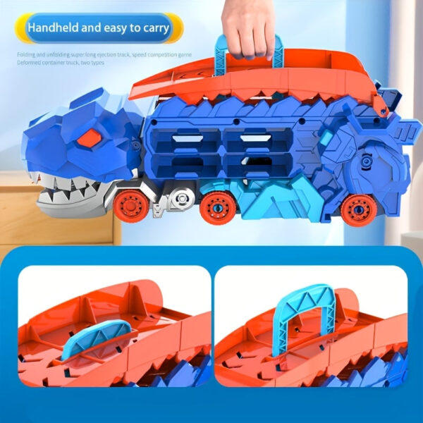 Dinosaur folding racing Truck - Bilde 2
