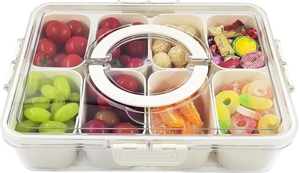 Snack Box – Praktisk 8-roms boks for snacks på reisen, stranden og festen