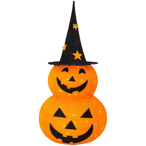 Stor Halloween-gresskar med LED-belysning - Bilde 6