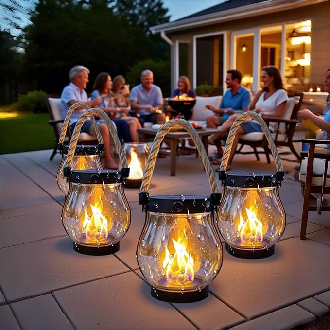 Solar Lantern Outdoor Lights – Magisk flammebelysning året rundt - Bilde 5