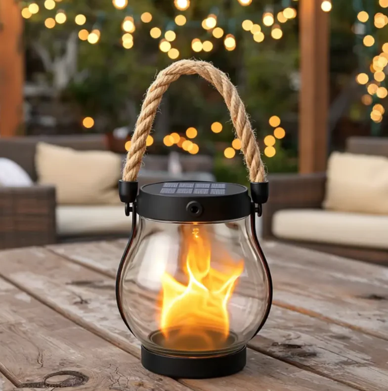 Solar Lantern Outdoor Lights – Magisk flammebelysning året rundt - Bilde 2