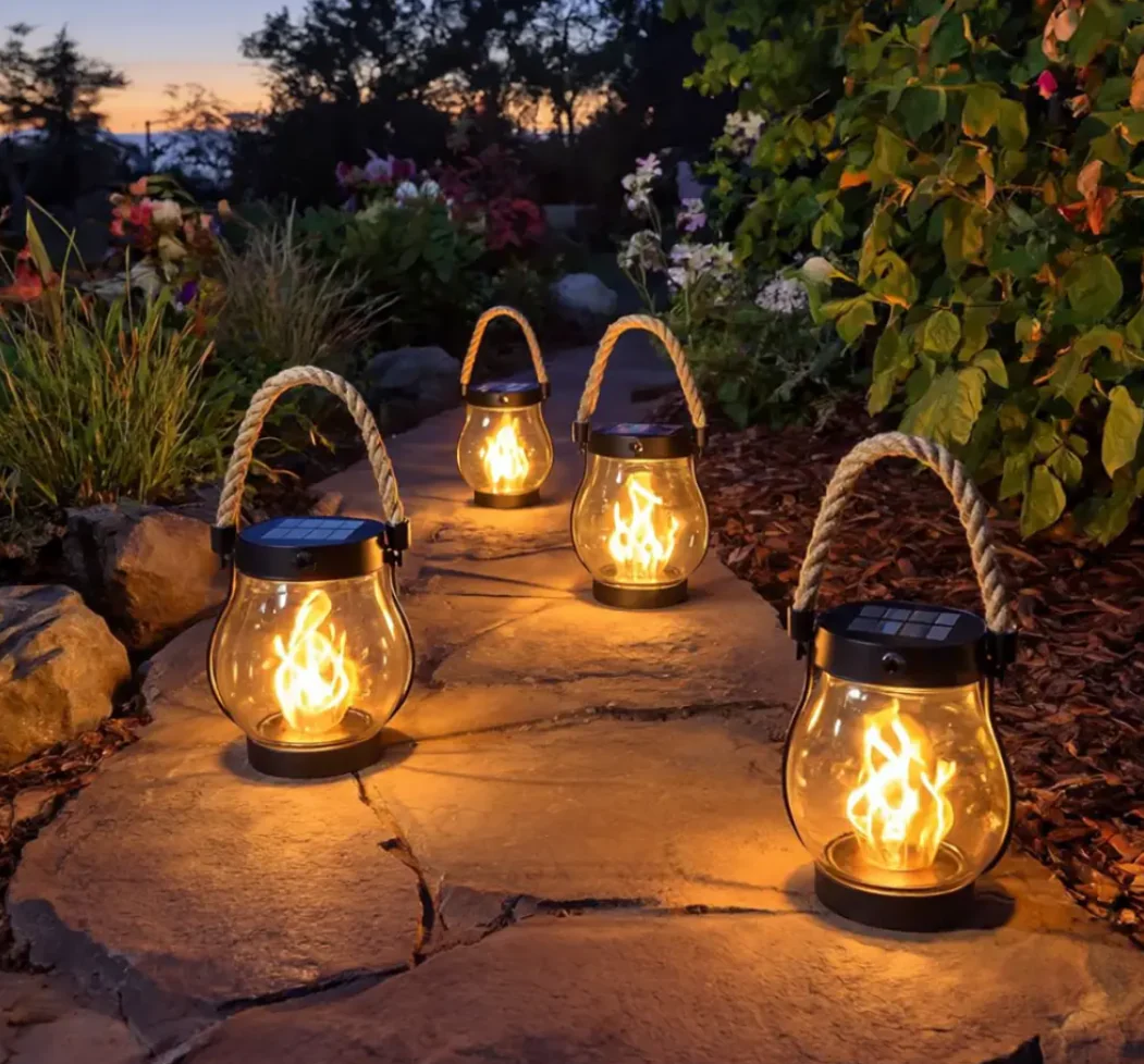 Solar Lantern Outdoor Lights – Magisk flammebelysning året rundt - Bilde 3