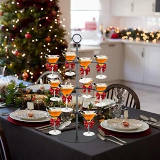 Cocktail Tree Stand – Rommer opptil 12 glass – champagne, cocktail, martini, vin eller til og med shots